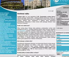 Vertimubiuras.lt - Vertimai raštu ir žodžiu, dokumentų vertimas