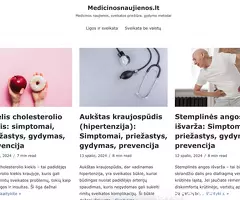 Medicinosnaujienos.lt - Medicinos naujienos, sveikatos priežiūra, gydymo metodai ir dar daugiau